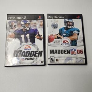 Madden 2002 and Madden 2006 for Sony PlayStation 2